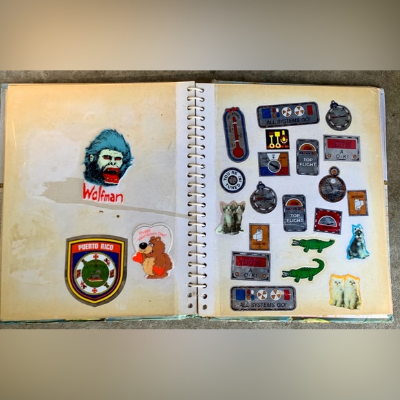 c. 1981 Vtg Spiral Bound Sticker Collection Album - Picture 10 of 16